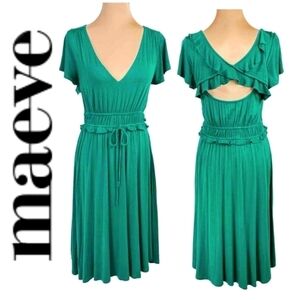 Maeve Orna  cut out ruffle dress